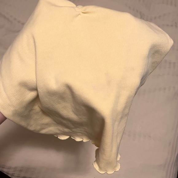 Old Navy Ribbed Cinched-Front Tank Top - Butter Yellow (S) - Picture 4 of 5